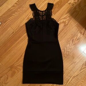 Topshop black mini dress